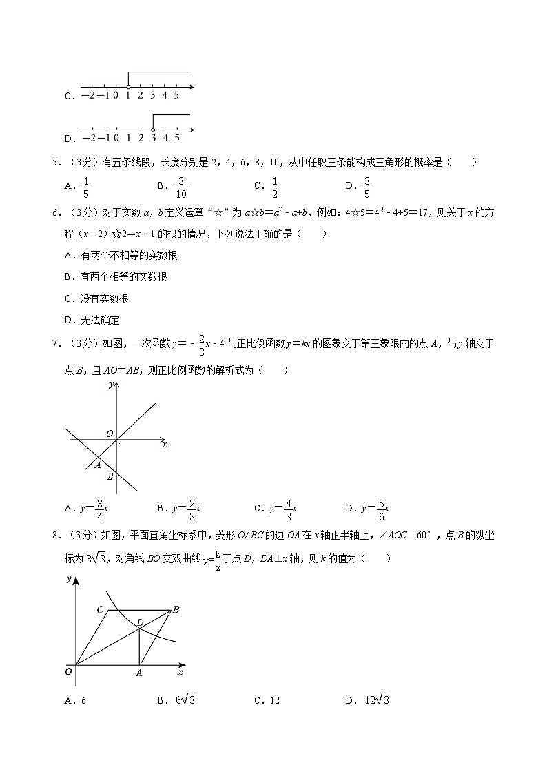 2024年内蒙古包头市青山区北方重工业集团有限公司第二中学九年级中考数学三模试卷第2页