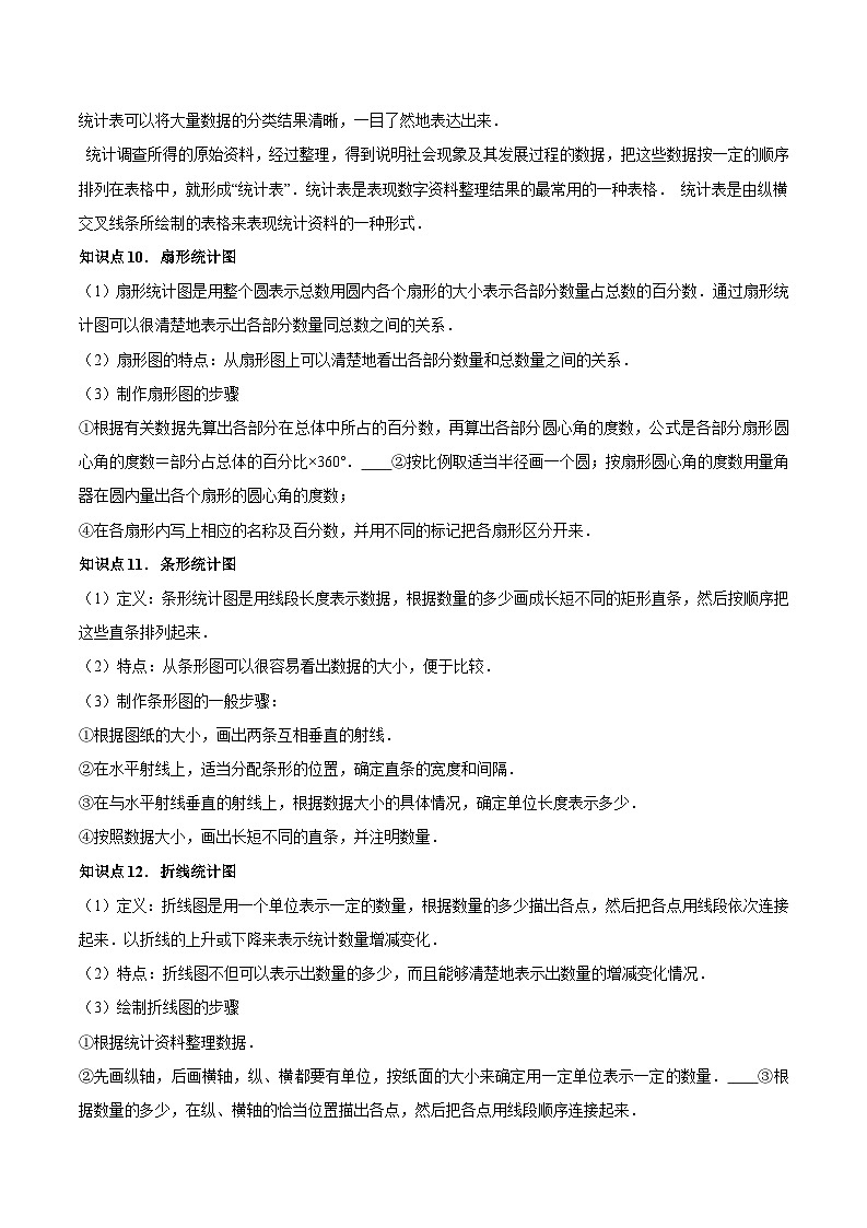 暑假作业10 统计调查类型题精练（原卷版）第3页