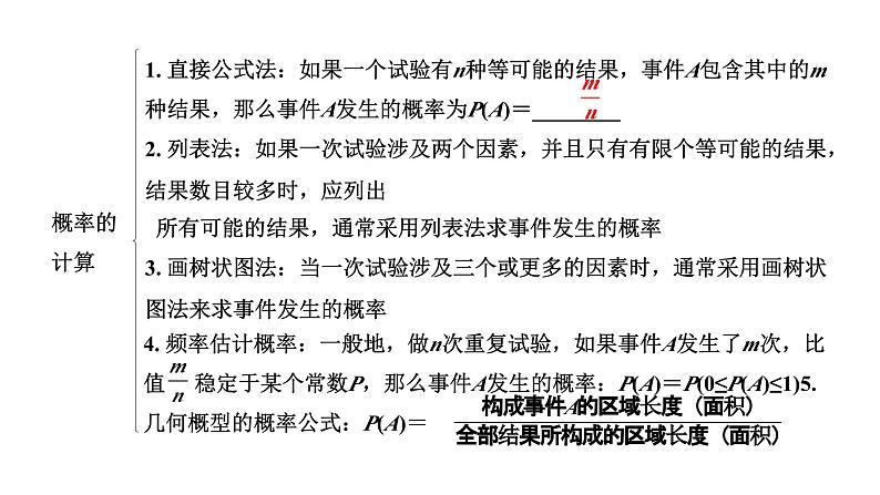 2024河北中考数学一轮中考考点研究 第八章 统计与概率 第二节  概率（课件）第5页