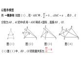 2024河南中考数学二轮复习微专题 “手拉手”模型——相似 模型探究系列 课件
