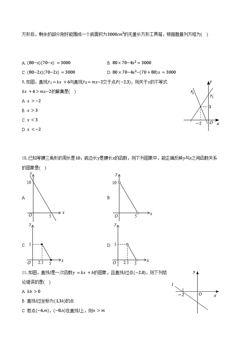 2023-2024学年天津市滨海新区经开一中八年级（下）期末数学试卷（含答案）第2页
