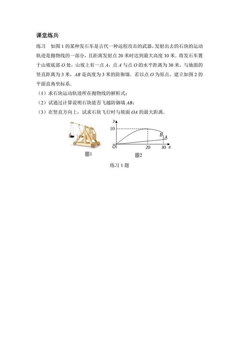 2024河南中考数学备考重难专题：抛物线型实际应用题导学案【含答案】第3页