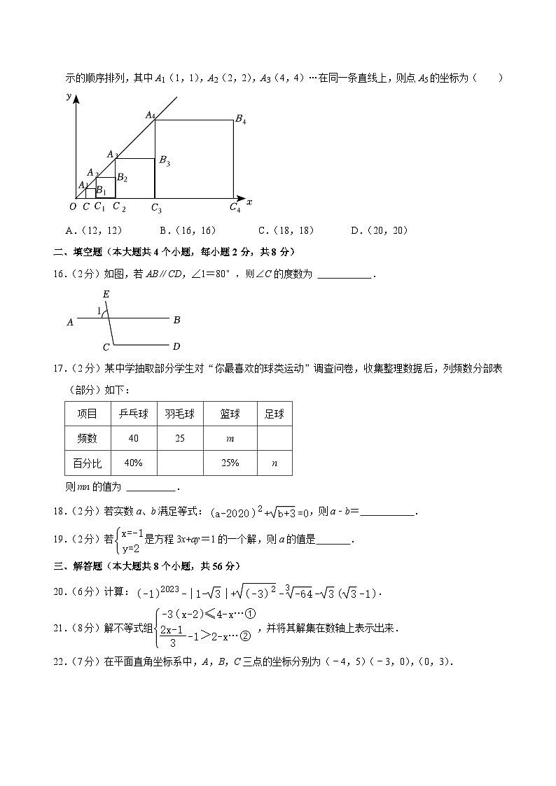 云南省文山市第二学区联考2023-2024学年七年级下学期期末模拟数学试题03