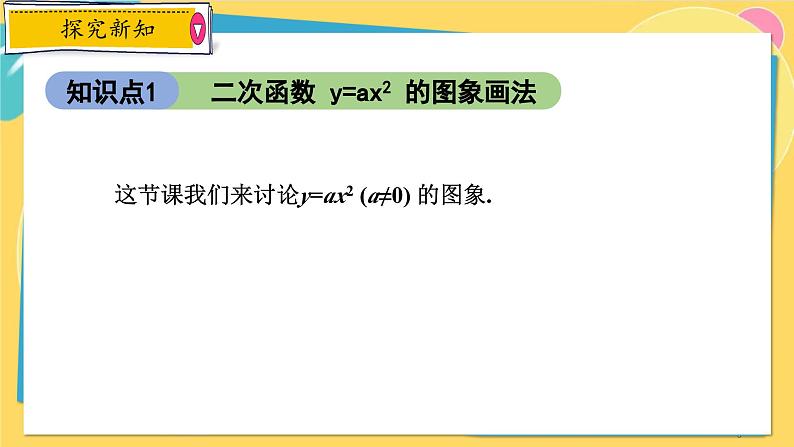 浙教数学九年级上册 1.2.1 二次函数 y=ax2的图象及其性质 PPT课件第5页