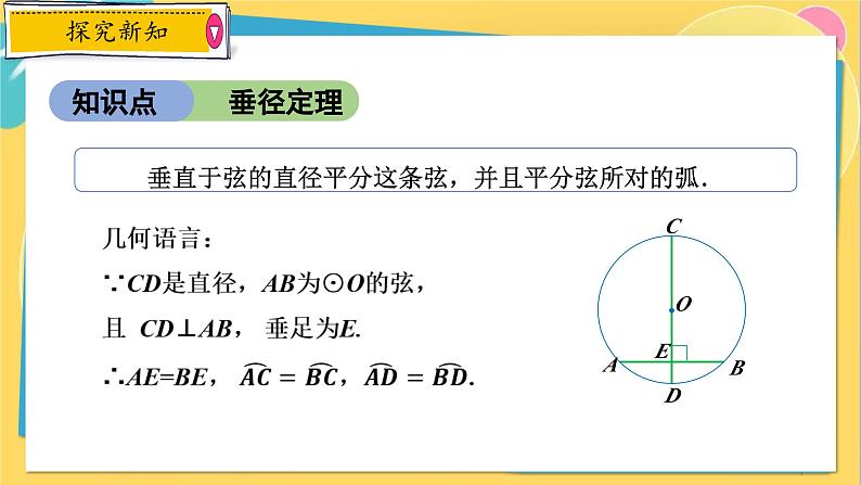 浙教数学九年级上册 3.3.1 垂径定理 PPT课件07