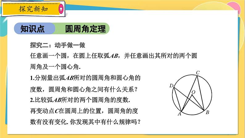 浙教数学九年级上册 3.5.1 圆周角定理及推论1 PPT课件07