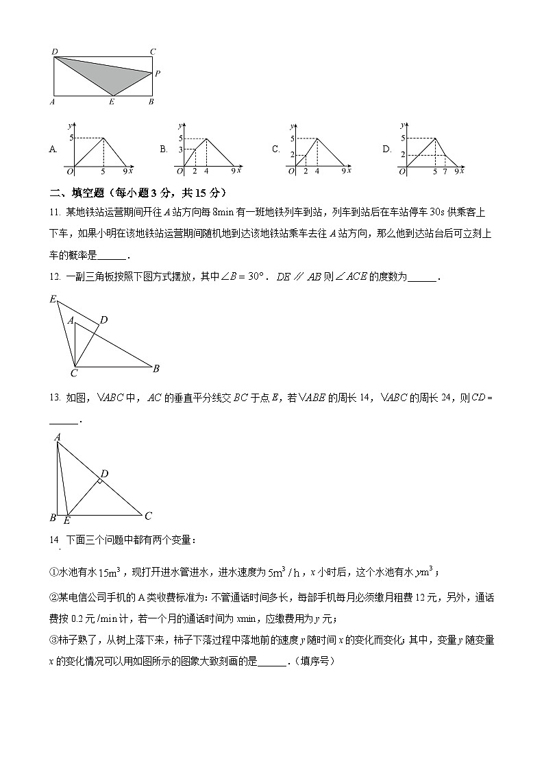 河南省郑州市新郑市2023-2024学年七年级下学期期末数学试题（原卷版）第3页
