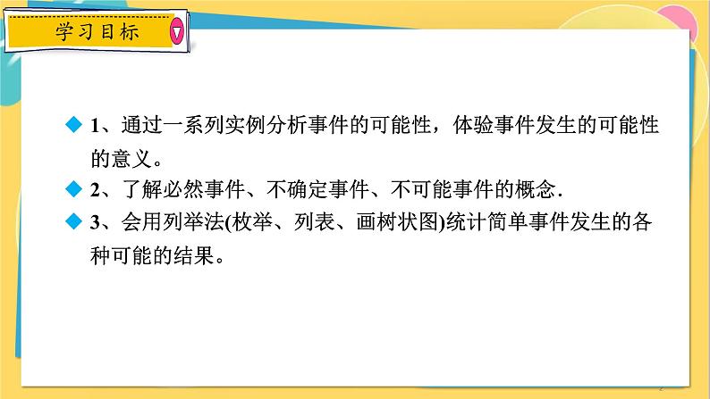 浙教数学九年级上册 2.1.1 随机事件 PPT课件02