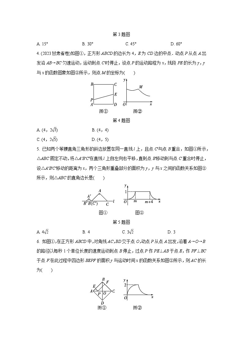 2024河南中考数学复习 研究函数变量之间的关系 强化精练 (含答案)第2页