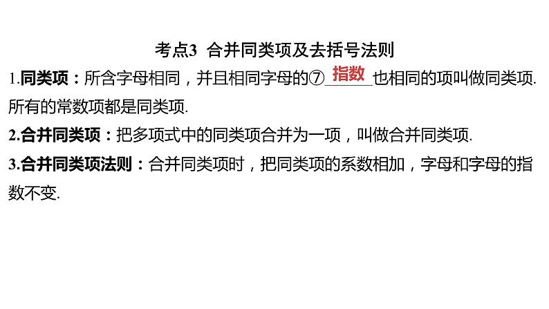 2024河南中考数学一轮知识点复习专题 代数式与整式 课件第5页