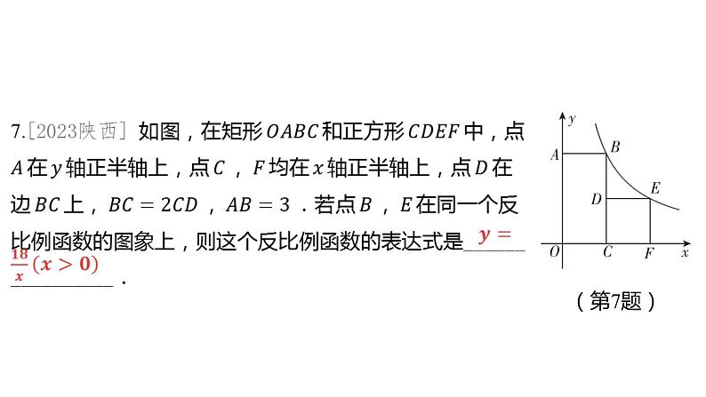 2024河南中考数学一轮知识点复习专题 反比例函数 课件第6页