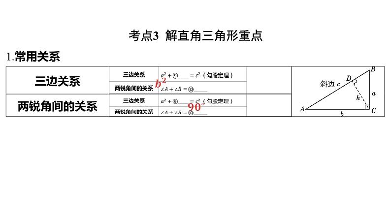 2024河南中考数学一轮知识点复习专题 锐角三角函数及其应用 课件第5页