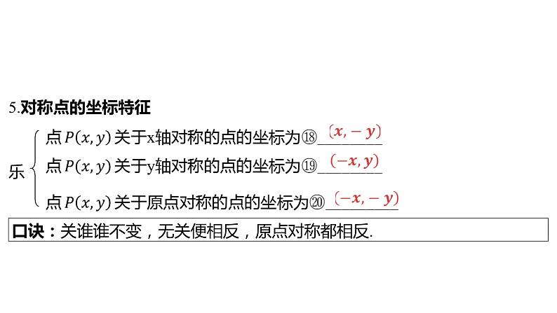 2024河南中考数学一轮知识点训练复习专题  平面直角坐标系中点的坐标  (课件)08