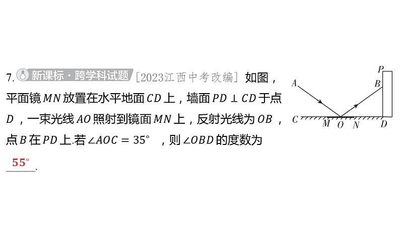 2024河南中考数学一轮知识点训练复习专题  线段、角、相交线与平行线  (课件)第8页