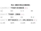 2024河南中考数学一轮知识点训练复习专题 实数 (课件)