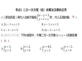 2024河南中考数学一轮知识点训练复习专题 一次方程（组） (课件)