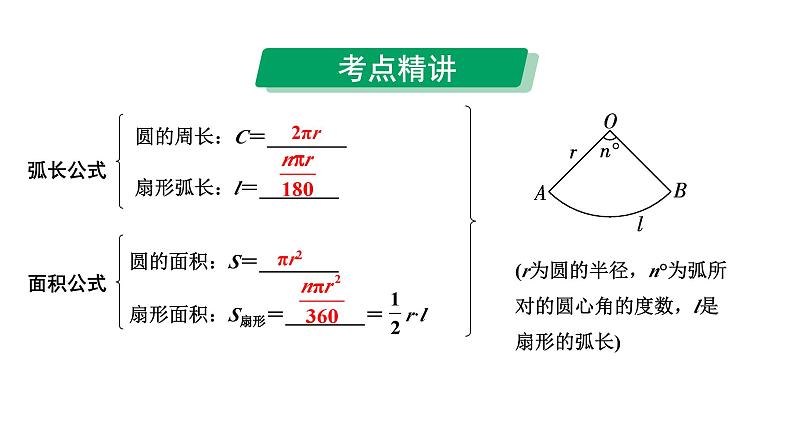 2024河南中考数学专题复习第六章 第三节 与圆有关的计算(含阴影部分面积) 课件07