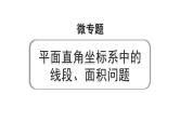 2024河南中考数学专题复习第三章 微专题 平面直角坐标系中的线段、面积问题 课件
