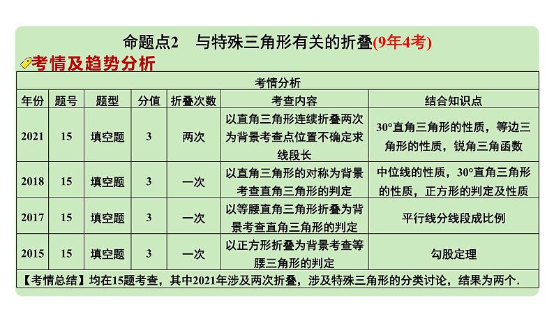 2024河南中考数学专题复习第四章 第三节 特殊三角形及其性质 课件第4页