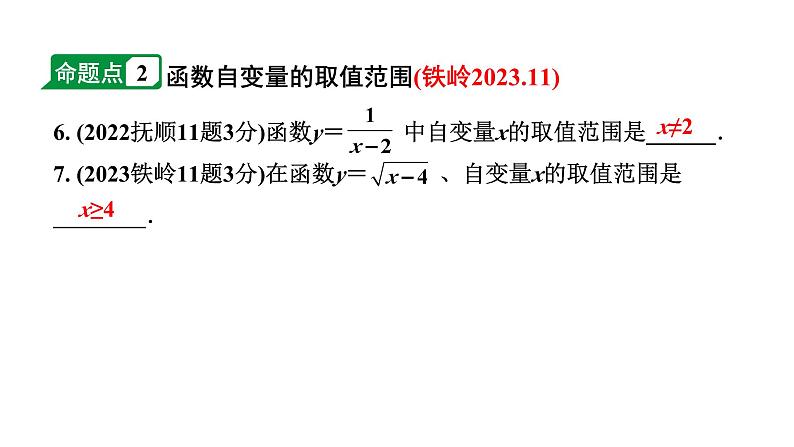 2024辽宁中考数学二轮中考考点研究 3.1 平面直角坐标系与函数 (课件)05