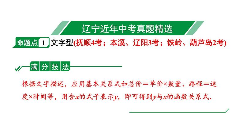 2024辽宁中考数学二轮中考考点研究 3.3 一次函数的实际应用 (课件)02