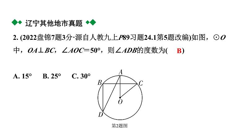 2024辽宁中考数学二轮中考考点研究 6.1 圆的基本性质 (课件)03