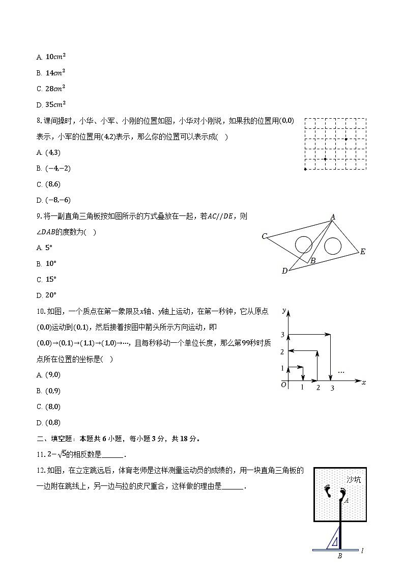 2023-2024学年山东省日照市东港区田家炳实验中学七年级（下）月考数学试卷（含答案）02