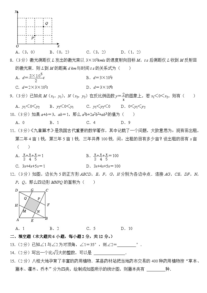 2024年广西中考数学试卷附答案02