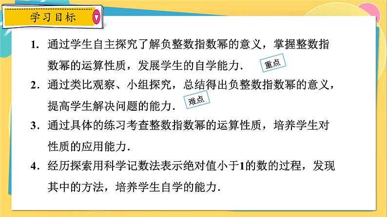 人教数学8年级上册 15.2.3   整数指数幂 PPT课件02