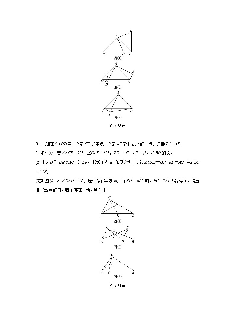 2024内蒙古中考数学二轮专项训练 题型十二 几何综合题（含答案）第2页