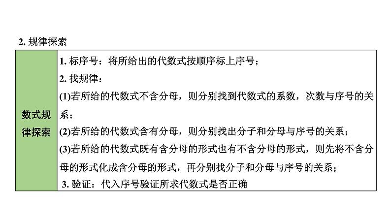 2024内蒙古中考数学一轮知识点复习 第4课时  整式与因式分解（课件）05