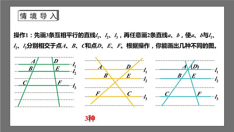 苏科版数学九年级下册6.4.1《探索三角形相似的条件-平行线分线段成比例》课件+分层练习04