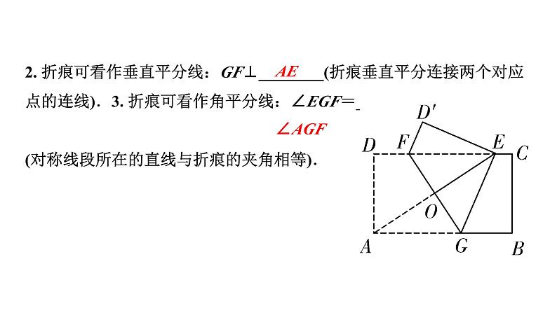 2024内蒙古中考数学一轮知识点复习 微专题  折叠问题（课件）03