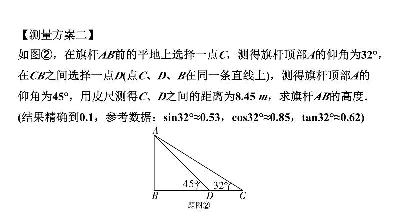 2024内蒙古中考数学一轮知识点复习 微专题 解直角三角形的实际应用（课件）04