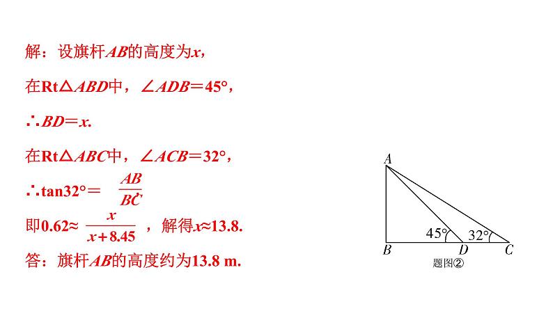 2024内蒙古中考数学一轮知识点复习 微专题 解直角三角形的实际应用（课件）05