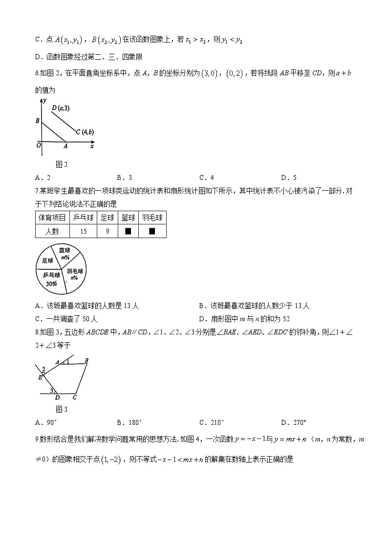 河北省石家庄市裕华区2023-2024学年八年级下学期期末数学试题(无答案)第2页