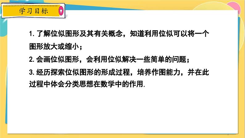 冀教数学九年级上册 25.7.2相似多边形与图形的位似（2）位似图形 PPT课件02