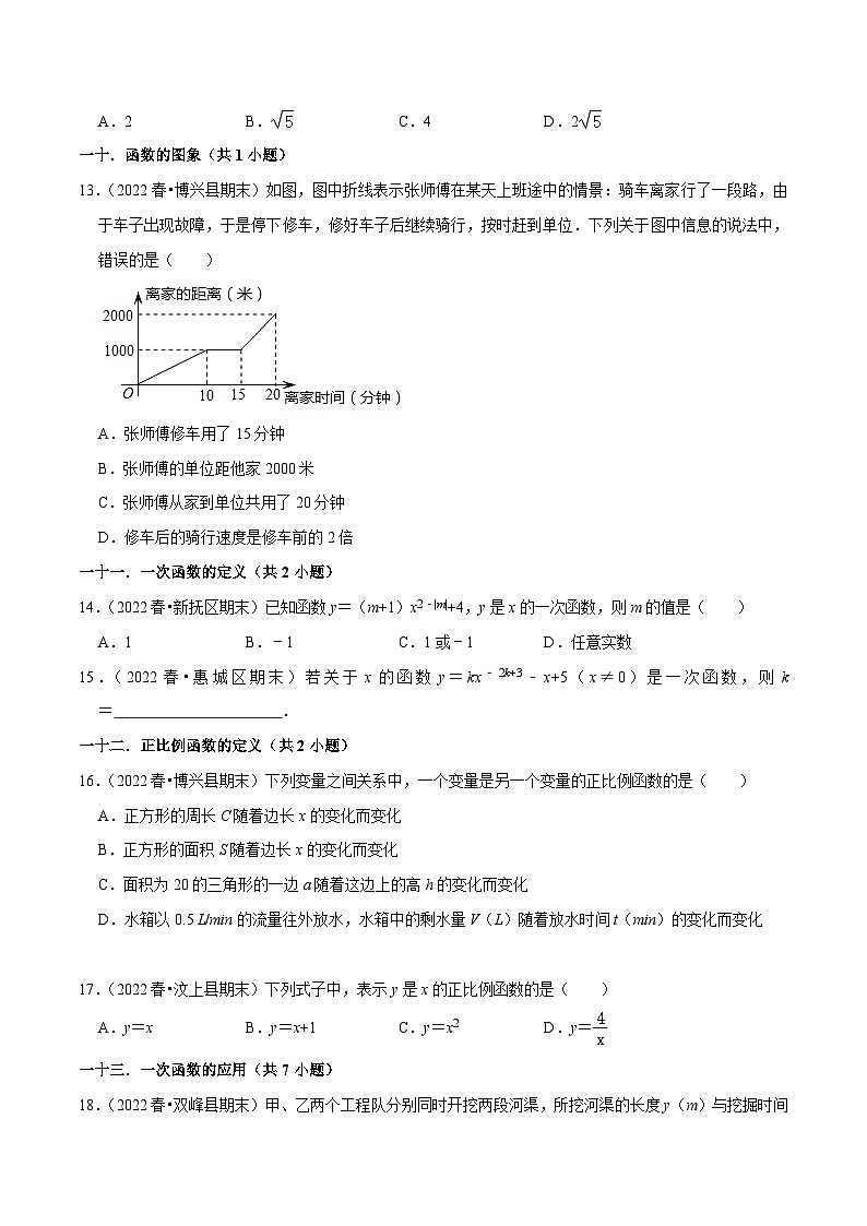 人教版八年级数学下学期大串讲期末真题精选(易错60题27个考点分类专练)(原卷版+解析)03