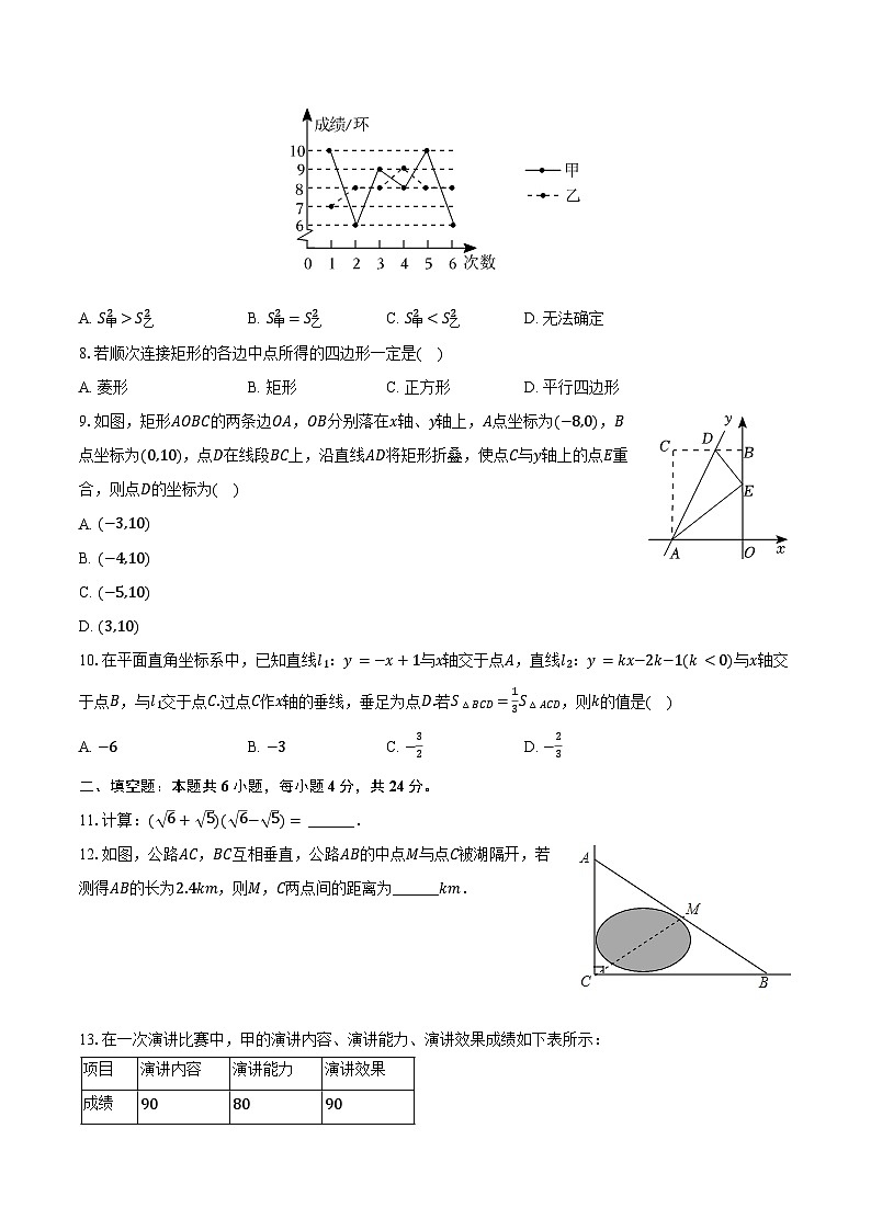 2023-2024学年福建省福州市马尾区八年级（下）期末数学试卷（含解析）02