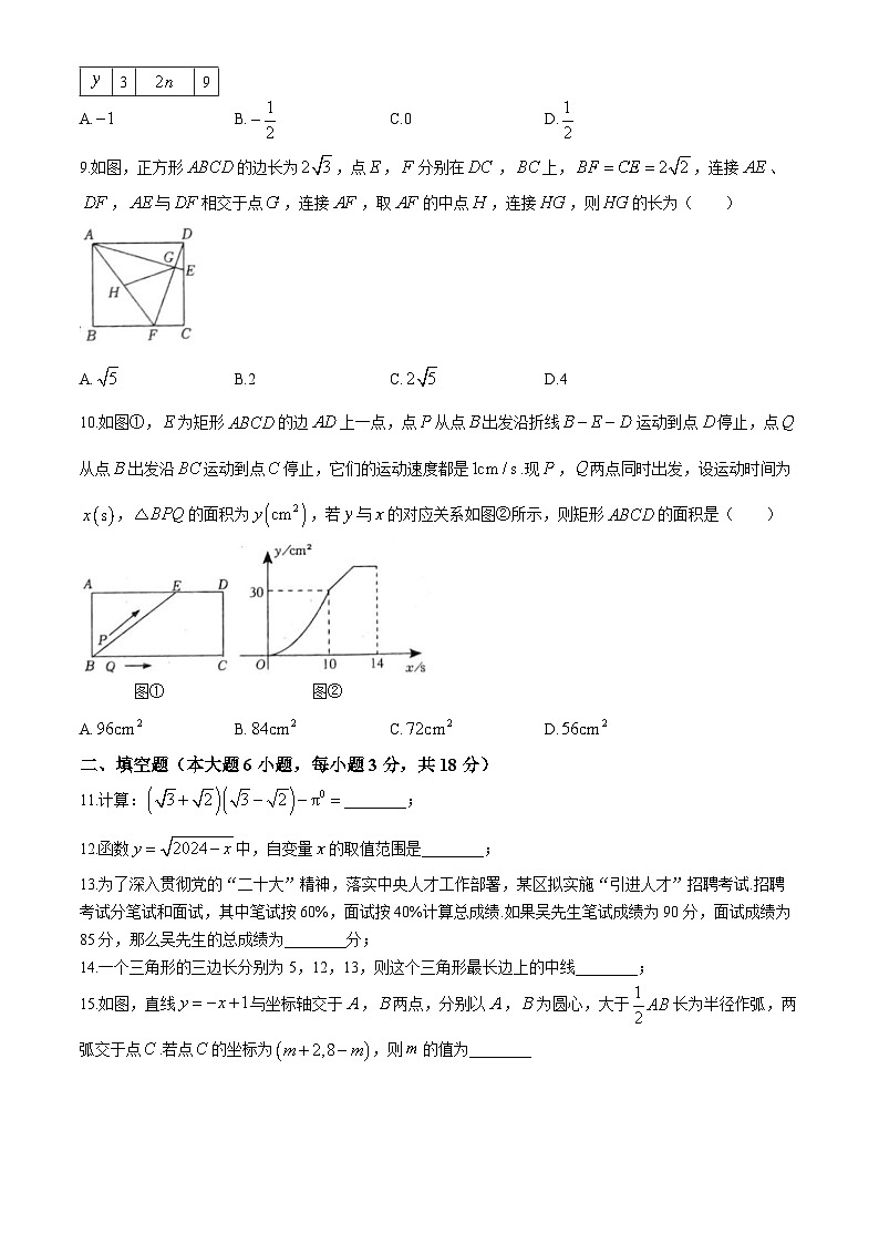 广东省汕头市潮南区两英镇2023-2024学年八年级下学期期末数学试题（A）(无答案)02