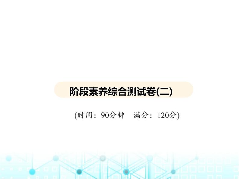 华东师大版初中数学九年级上册阶段素养综合测试卷(二)课件02