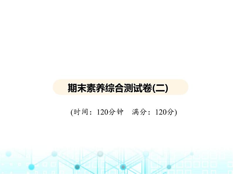 华东师大版初中数学九年级上册期末素养综合测试卷(二)课件02