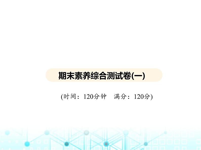 华东师大版初中数学九年级上册期末素养综合测试卷(一)课件02