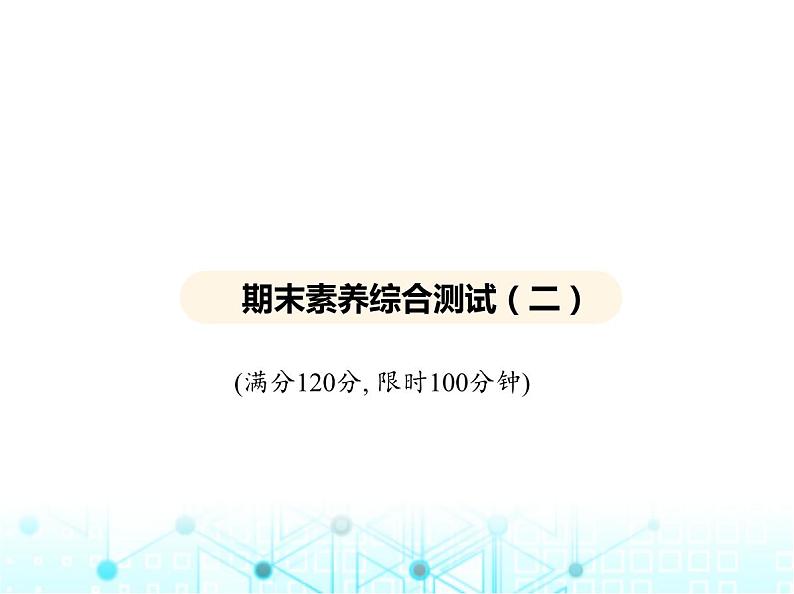 华东师大版初中数学九年级上册期末素养综合测试(二)课件02