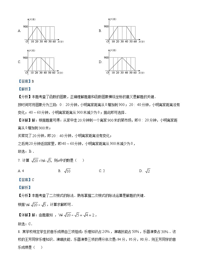 广东省中山市2023-2024学年八年级第二学期期末数学试题（解析版）第3页