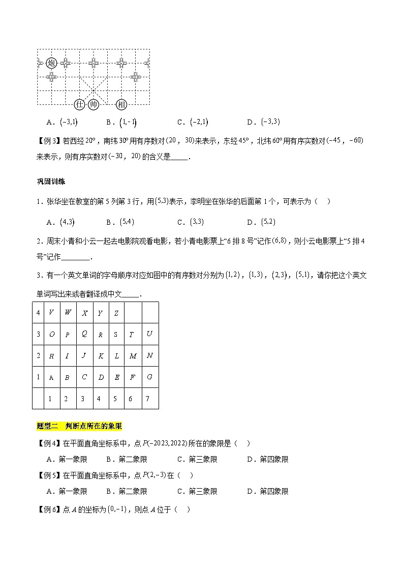 第五章 平面直角坐标系（知识归纳+题型突破）（原卷版）第2页