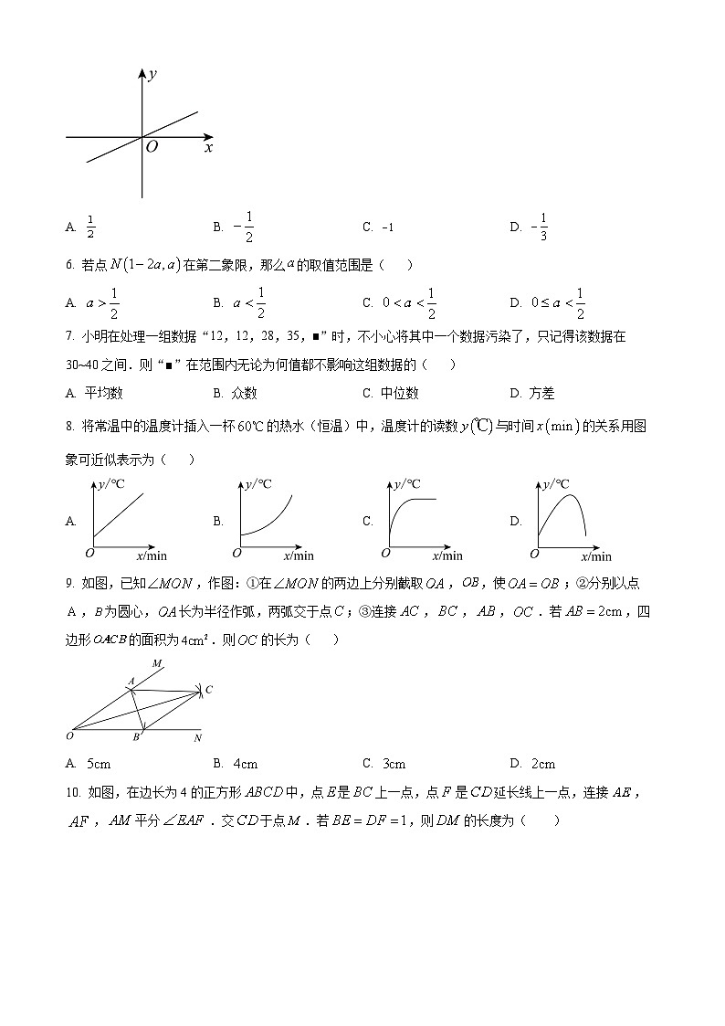 河南省南阳市油田2023-2024学年八年级下学期期末数学试题（原卷版+解析版）02