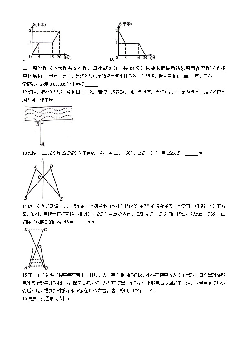 山东省菏泽市东明县2023-2024学年七年级下学期期末数学试题第3页