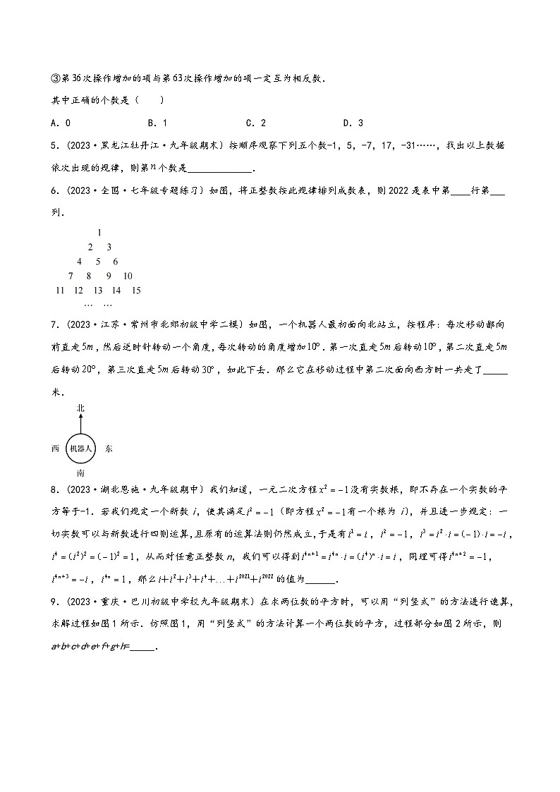 中考数学一轮大单元复习1.2重难点题型突破训练：整式运算及应用(原卷版+解析)第3页