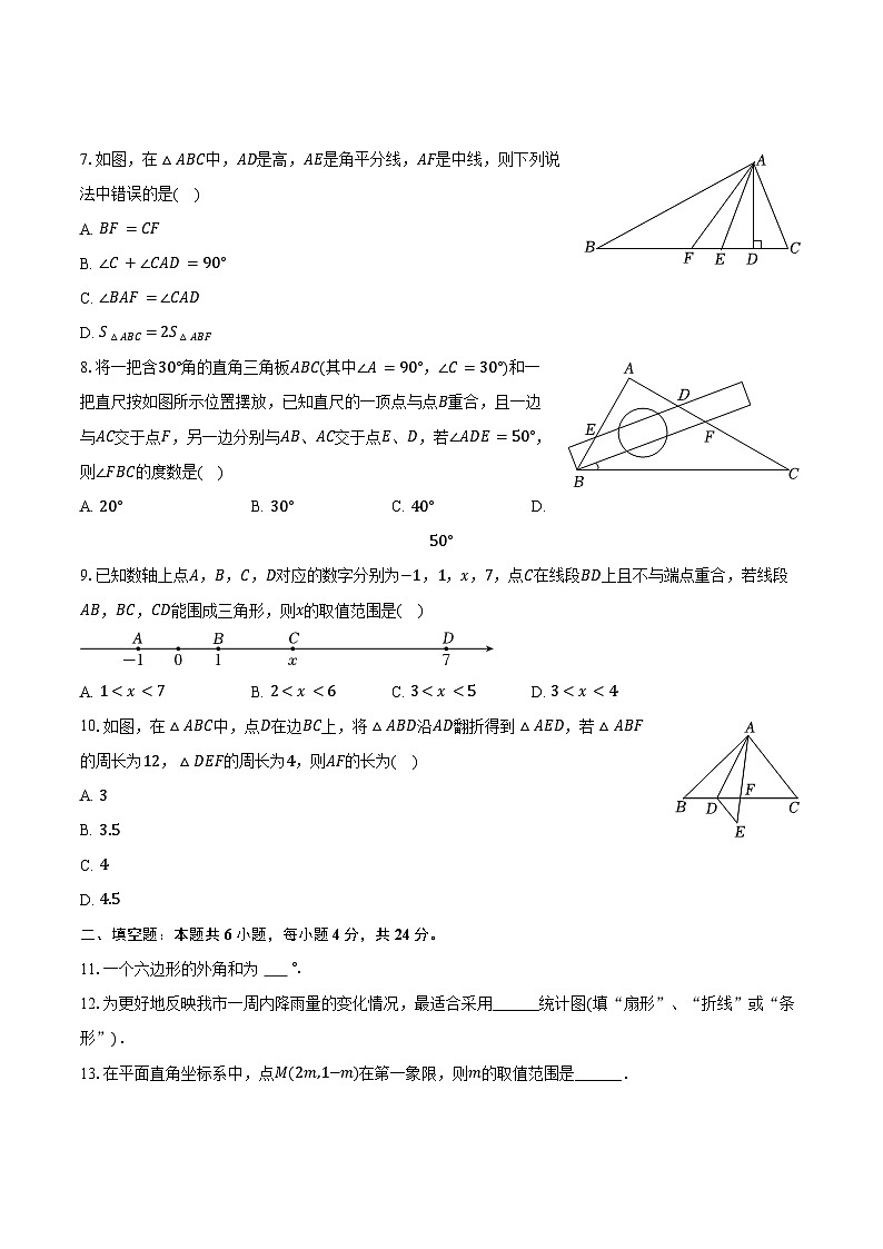2023-2024学年福建省福州市金山中学等九校联考七年级（下）期末数学试卷（含解析）02